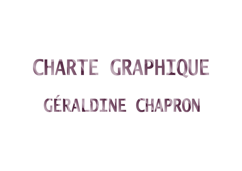 Charte graphique Logotype personnel